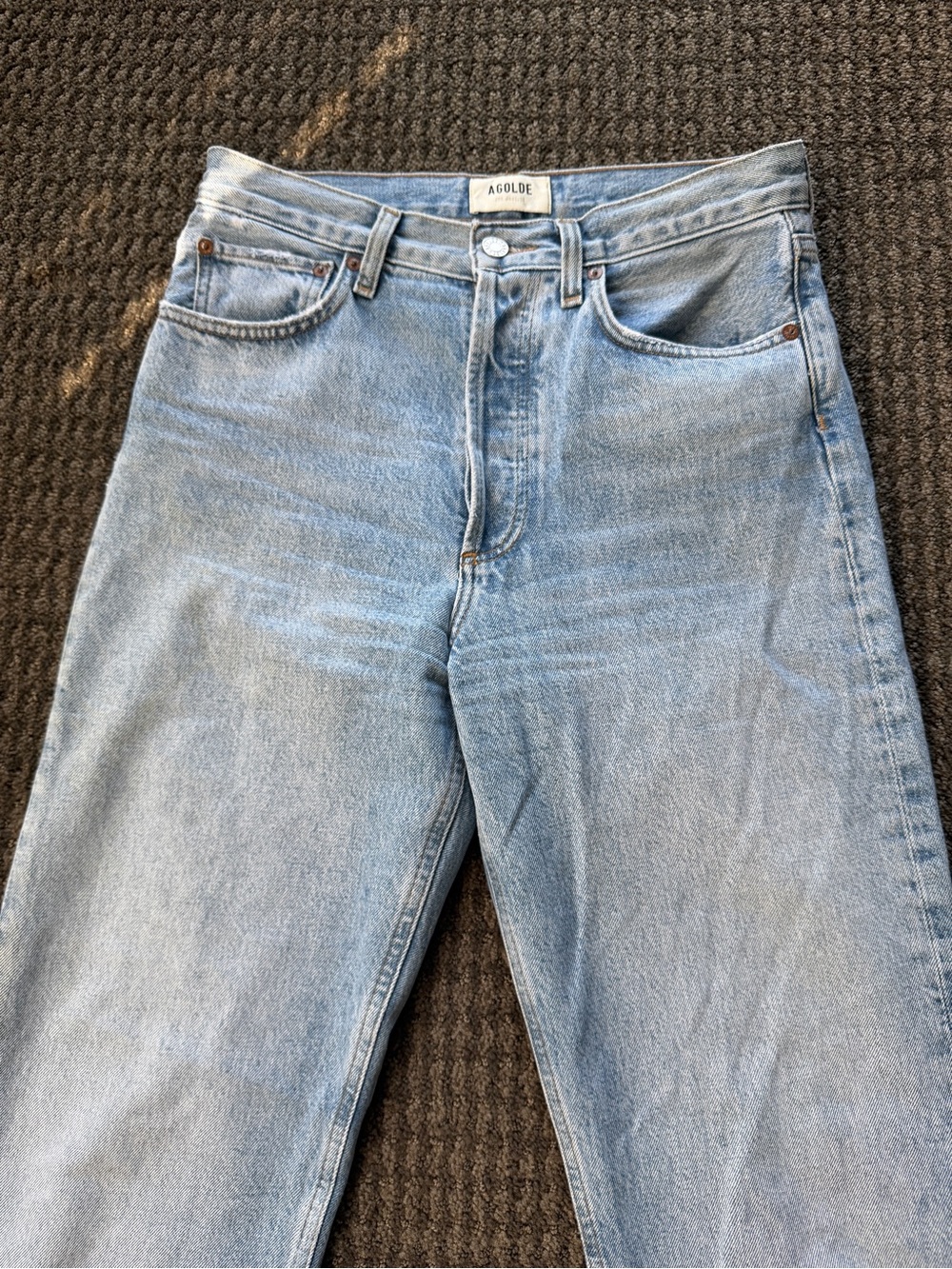 Agolde Kelly High Rise Jeans in Harmonic Wash - Picture 5 of 10